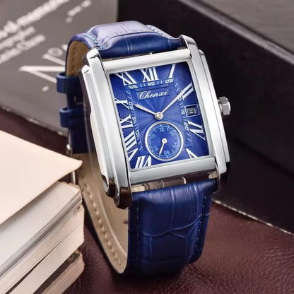CHENXI 8216 Hot Selling Top Brand Business Men's Watch Quartz Military Calendar Waterproof Men's Leather Strap Elegant Clock