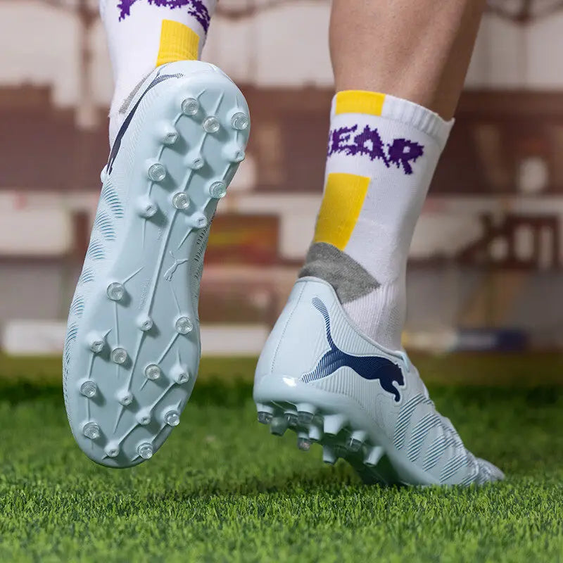 PUMA Mid MG Multi Ground Soccer Cleats Men Training Match Artificial Grass Football Shoes 108914-03