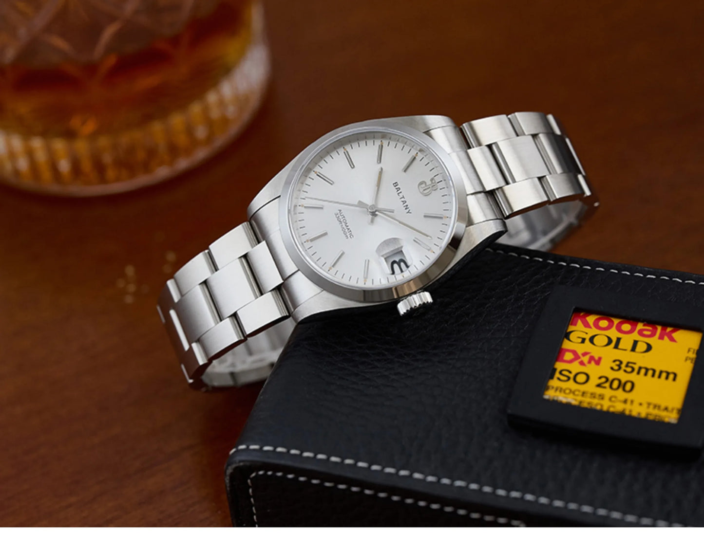 Baltany Men Automatic Watch 36MM Mechaical Wristwatch Bubble Sapphire 10ATM Waterproof C3 Luminous NH35