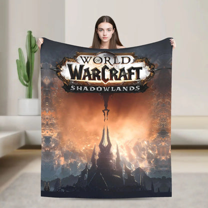 World of Warcraft, WOW Game Blanket Quality Super Warm  Throw Blanket Winter Picnic Outdoor Graphic Bedspread