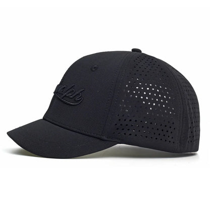 Mesh Short Brim Back Closed Baseball Cap Men Women Breathable Snapback Hats Fitted Dad Hat Adjustable Solid Trucker Style