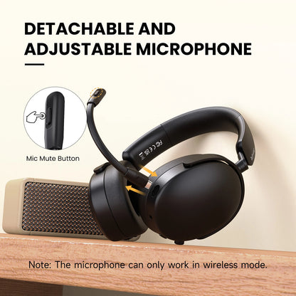 Auriculares inalámbricos Bluetooth 5.4 Oneodio SuperEQ A200 con ANC – Auriculares circumaurales con cancelación de ruido, micrófono ENC, audio Hi-Res y control desde app
