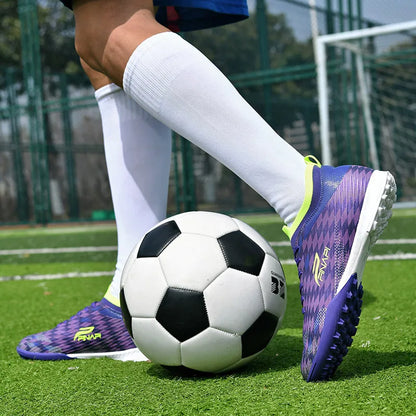 Nuove scarpe da calcio da uomo di alta qualità, tacchetti da partita per indoor, scarpe da calcio outdoor best seller per erba, futsal alte antiscivolo