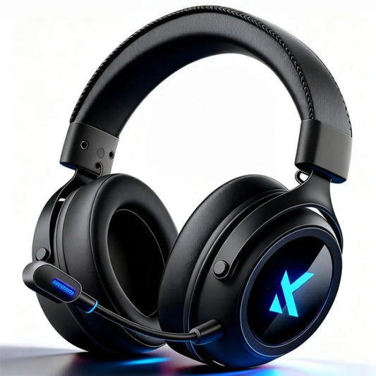 Casque de jeu sans fil MCHOSE X9 7.1, Bluetooth 2.4G, trois modes, diaphragme en polymère en aluminium de 53 mm, casque ESports, cadeau