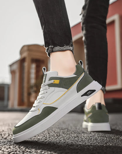 Sneakers basse casual sportive da uomo, stile basket fashion, street style, scarpe da skateboard per ragazzi