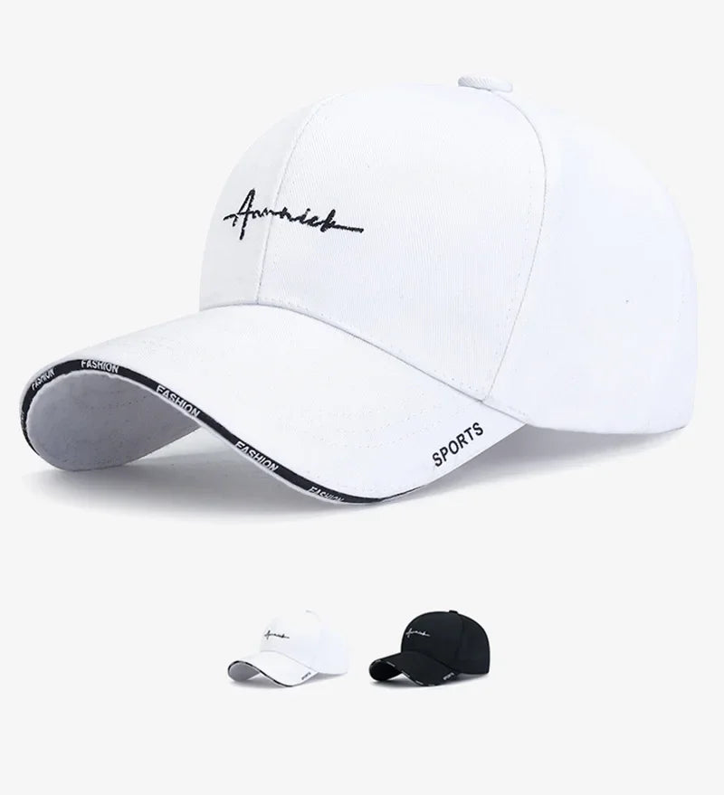 Men Women Embroidered Letter SunShade Breathable Baseball Cap Summer Outdoor Sport Sunscreen Curved Brim Adjustable Hat A31