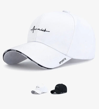 Men Women Embroidered Letter SunShade Breathable Baseball Cap Summer Outdoor Sport Sunscreen Curved Brim Adjustable Hat A31