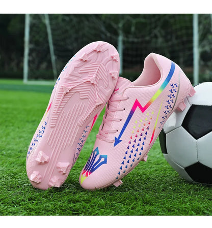 High Quality Mens Soccer Shoes Society Ultralight Turf Soccer Cleats Sneakers Training Football Boots Chuteira Campo 35-45