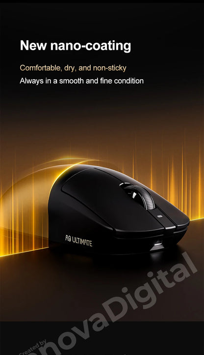 Mouse gaming wireless ATK Dragonfly A9 Ultimate A9 Air PAW3950 ultraleggero ergonomico e-sport per gamer FPS CSGO A9 Ultra