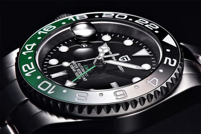 New 1662 PAGANI DESIGN GMT Automatic Watch 40mm Men's Wristwatch Top Brand 100M Waterproof Mechanical Wristwatches for Men Cloc