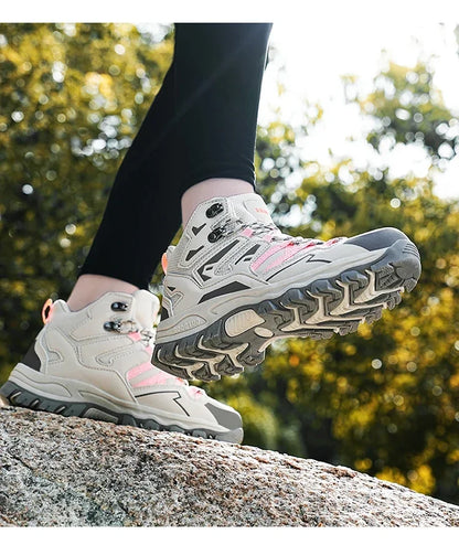 Chaussures de randonnée unisexes imperméables pour hommes et femmes, chaussures d'escalade respirantes et confortables pour l'extérieur, 2024