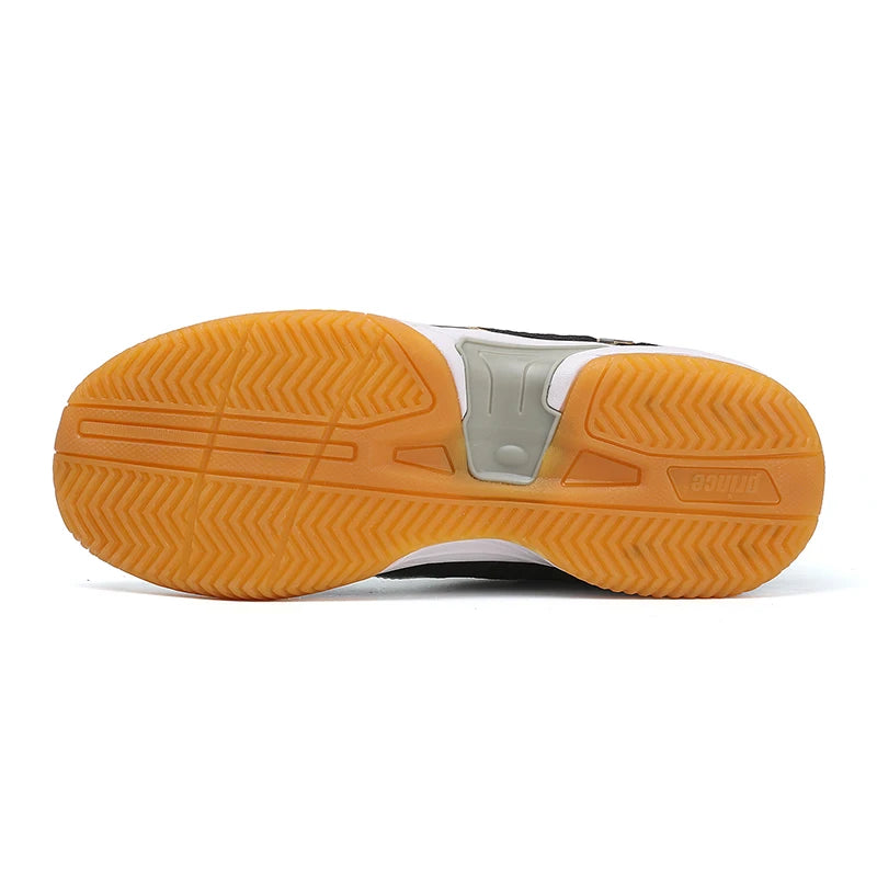 Zapatillas profesionales de cuero para hombre y mujer, calzado de bádminton para parejas, antideslizantes, ligeras, para entrenamiento, tenis y voleibol