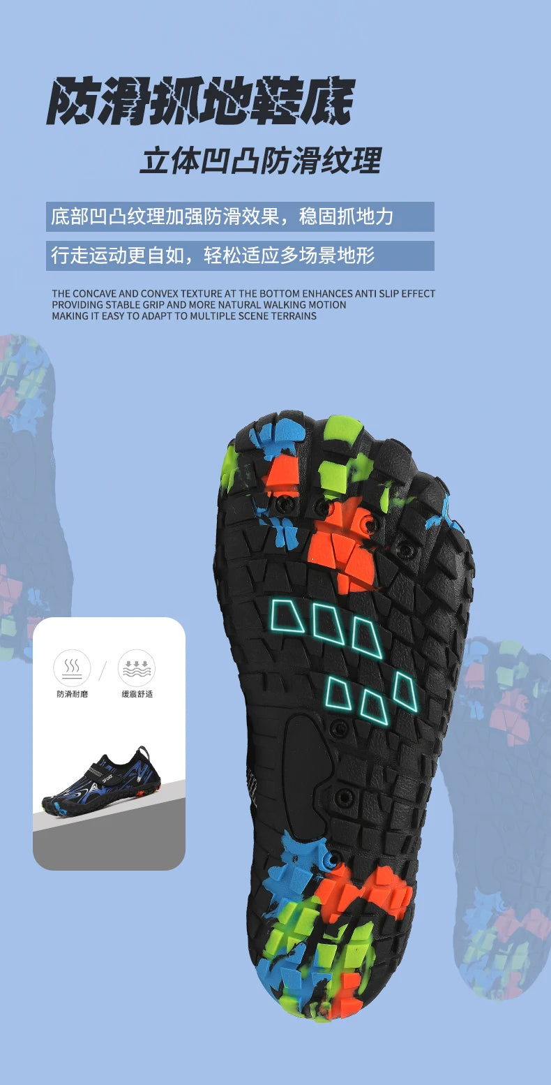 Nuevos zapatos de playa y buceo rápido para niños y niñas Qianjiang, zapatos de natación, calzado para fitness en interiores y zapatos de baño 29-38#