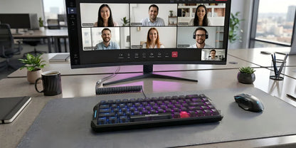 DarkBeacon Blade 68 RGB: tastiera meccanica silenziosa da gaming, con sostituzione a caldo, cablata, N-Key Rollover, compatta al 65% per giocatori su PC