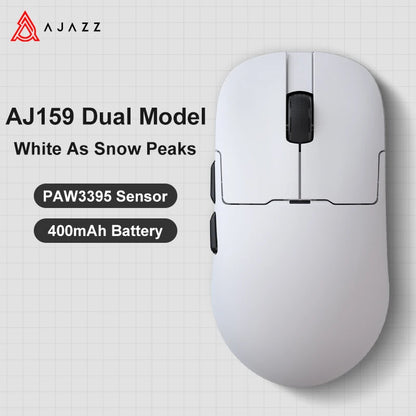 AJAZZ AJ159 APEX Wireless Gaming Mouse, Lightweight RGB Gaming Mouse with Magnetic Charging Dock, Bluetooth & 2.4GHz, Up to 30,000 DPI for PC & Laptop