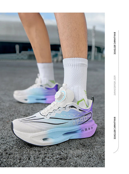 Running Shoes Carbon Board Speciality Marathon Men Sports Breathable Lightweight Women's Comfortable Athletic Nonskid Sneakers