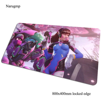 Alfombrilla de ratón gaming Overwatch 80x40cm, alfombrilla grande para ratón, regalo de Halloween, tapete gamer amplio para escritorio de ordenador, mousepad para notebook y PC