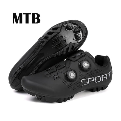 Zapatillas de ciclismo ultraligeras, transpirables y ligeras, con suelas rígidas compatibles con SPD para entrenamiento y competición en bicicleta de carretera y montaña