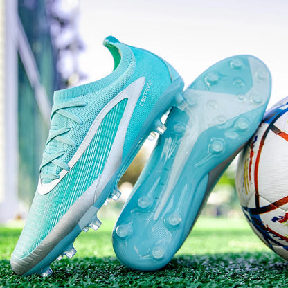 New Men's Football Boots Non-Slip Soccer Shoes Sport Outdoor Cleats Breathable Adult Long Spikes Training Boys Match Comfortable