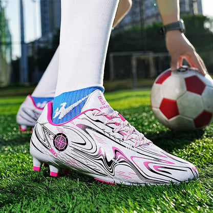 Chaussures de Football basses pour hommes, crampons de Football professionnels pour enfants en plein air, baskets d'entraînement sur gazon de haute qualité, chaussures de Sport, nouvelle collection