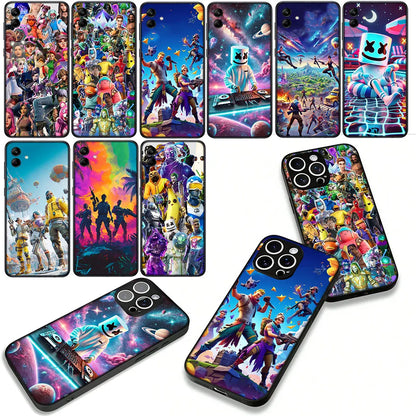 Custodia Game F-ForTnites Wallpaper per Samsung Galaxy A07 A13 A12 A23 A42 A50 A51 A52 A53 A70 A71 A72 A21S A04 Note 20 9 8 10