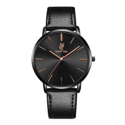 LUCKY FOX Classic Luxury Men Watch Simple Casual Men and Women Round Large Dial Quartz Watch Clock Gifts Men Reloj