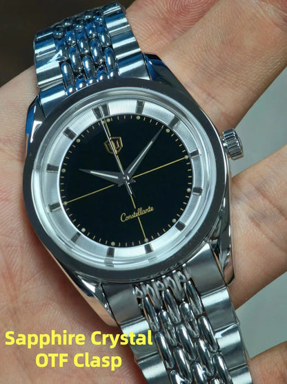 Watchdives WD1954 36mm VH31 Sweep Quartz Watch Sapphire Crystal 316L Steel 100M Water Resistant BGW9 Lume Men Watch