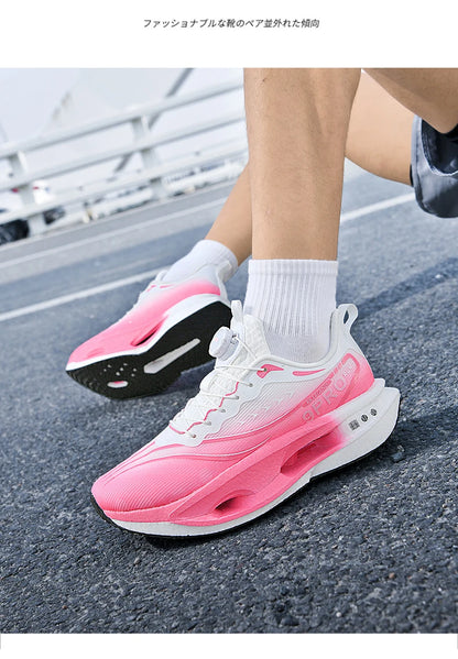 Running Shoes Carbon Board Speciality Marathon Men Sports Breathable Lightweight Women's Comfortable Athletic Nonskid Sneakers
