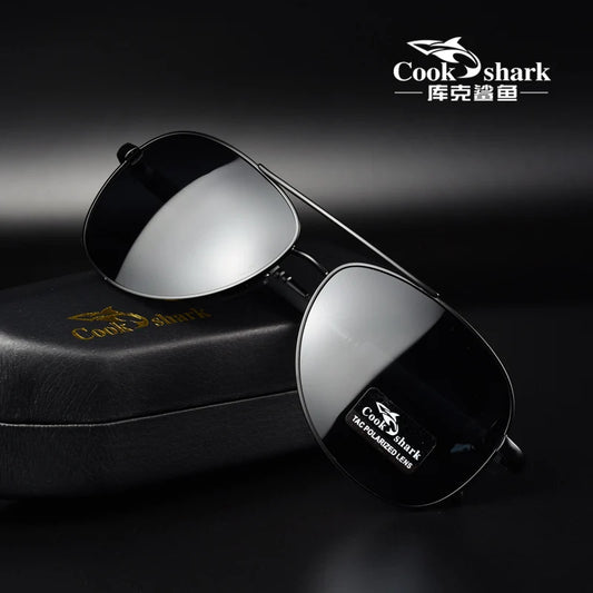 Cook polarizer color-changing sunglasses male driver fishing sunglasses day and night driving special glasses tide