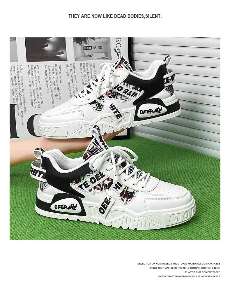 New Skateboard Men's Shoes Summer Sneakers Leather Casual Fashion Outdoor Running Sports Hiking Tennis Platform Designer Luxury