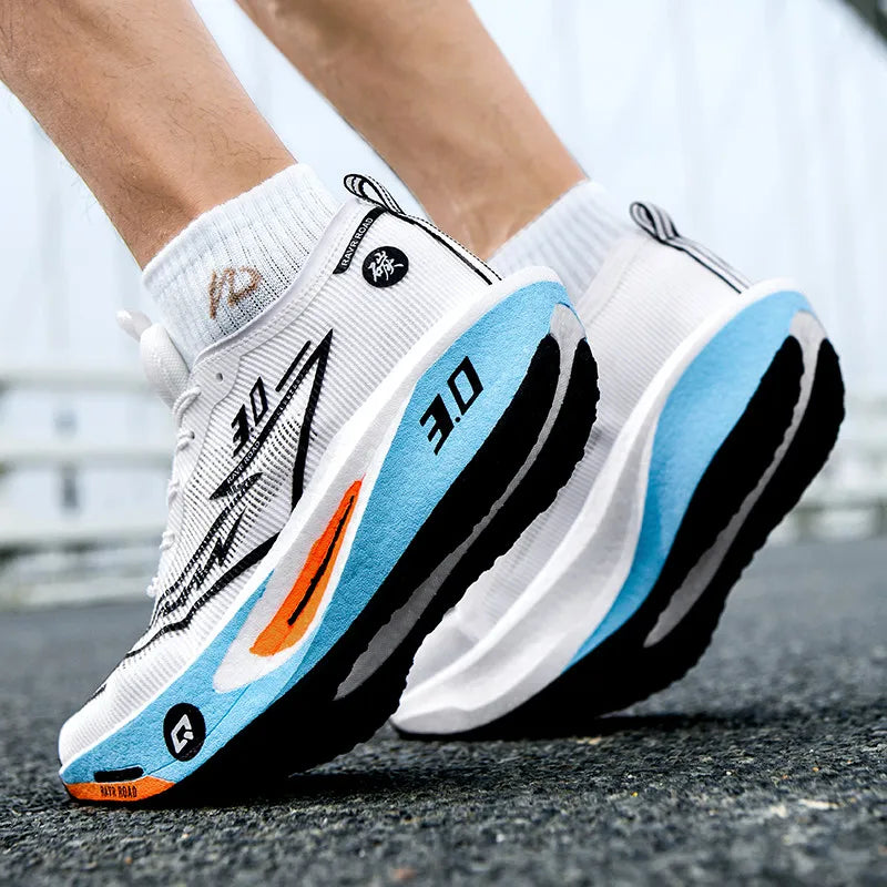 Sneakers da uomo in mesh comfort, scarpe da tennis 2025, running da uomo con piastra in carbonio 3.0, ammortizzazione per sport, allenamento e jogging