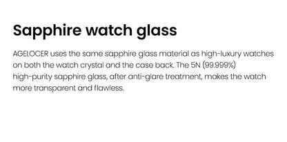 Reloj AGELOCER de edición limitada «Ice Never Melts» con tourbillon de cristal de oscilación libre, reloj mecánico manual de lujo