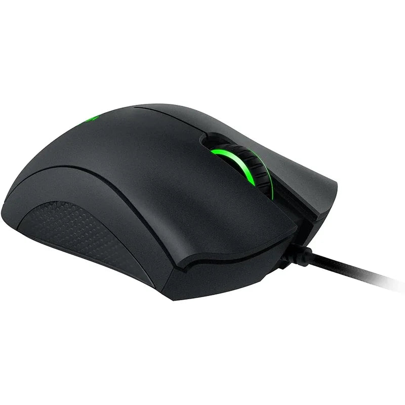 Ratón gaming con cable Razer DeathAdder Essential / Ratón con cable 6400DPI con 5 botones independientes para portátil y PC gamer