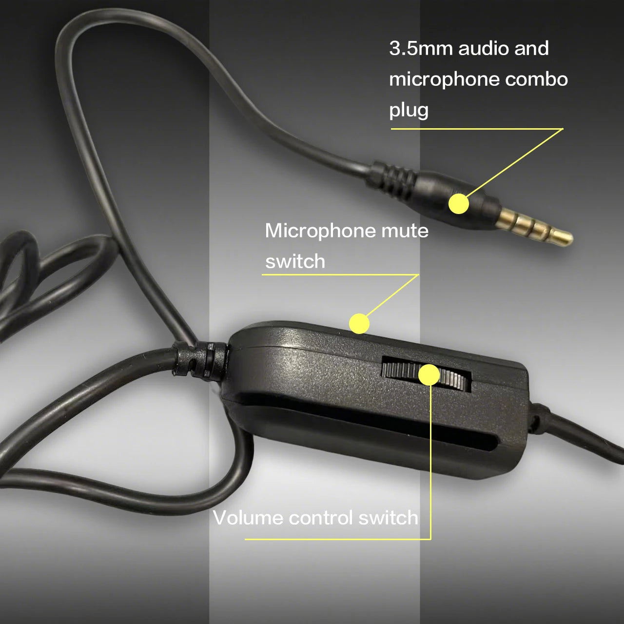 Cuffie cablate 7260 con microfono – Headset gaming e lavoro per PS4 PS5 Xbox One, studio e riunioni, auricolari con jack 3.5mm