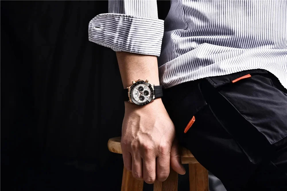 Nuovo originale PAGANI DESIGN PD-1664 orologio da uomo di lusso, movimento al quarzo giapponese VK63, zaffiro, impermeabile, cronografo, oro