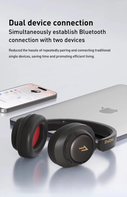 Cuffie wireless Bluetooth con cancellazione del rumore 1MORE SonoFlow S 42dB ANC Audio Hi-Res 90H di autonomia headset over-ear