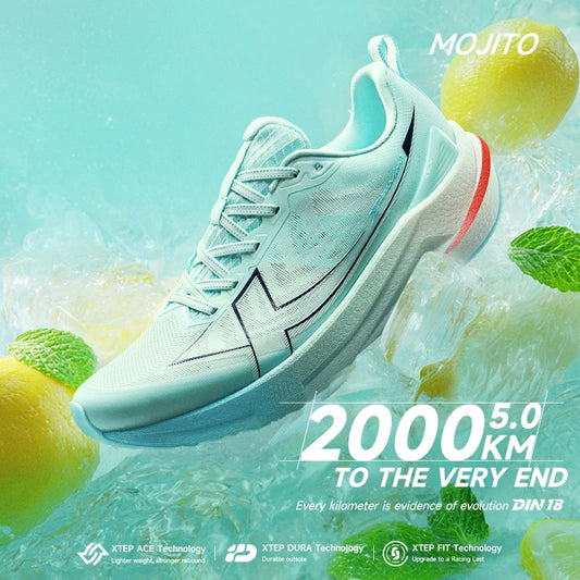 Xtep 2000km 5.0 Shoes Soft Training Sneakers Cushion Durable Professional Combat Universal Jogging Shoes 874119110023