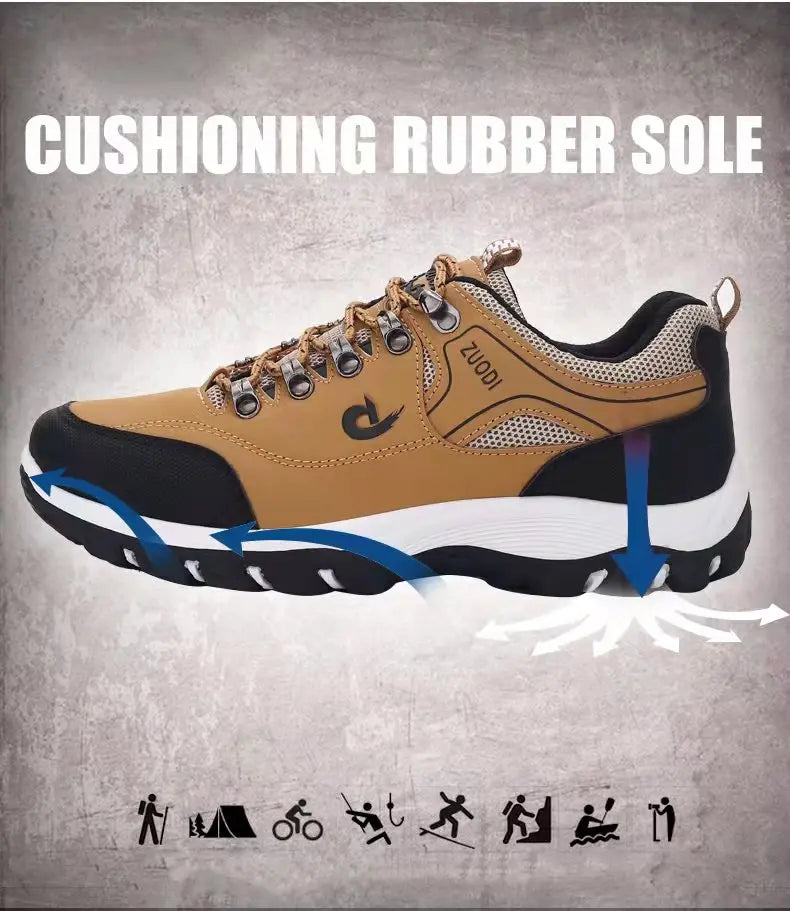 Scarpe da trekking da uomo in EVA, impermeabili, antiscivolo, in pelle, per sport outdoor, campeggio, running e jogging, novità 2025