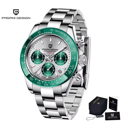 Nuovo originale PAGANI DESIGN PD-1664 orologio da uomo di lusso, movimento al quarzo giapponese VK63, zaffiro, impermeabile, cronografo, oro