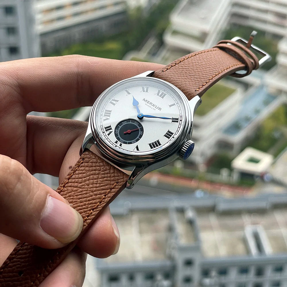 NEW Merkur Intaglio Watch 50m Skin Diver Watch Vintage Gray Mechanical Hand Watch 38mm Sapphire Relogio Masculino