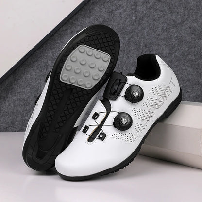 Zapatillas de ciclismo ultraligeras, transpirables y ligeras, con suelas rígidas compatibles con SPD para entrenamiento y competición en bicicleta de carretera y montaña