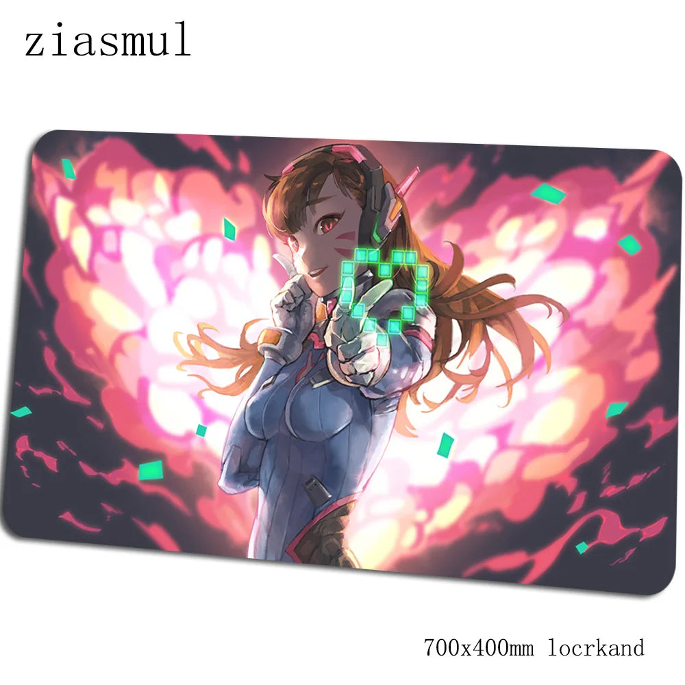 Tappetino per mouse Overwatch, elegante tappetino per computer 70x40cm, gaming mousepad grande XL, tappetino per mouse e tastiera per giochi PC e scrivania gamer