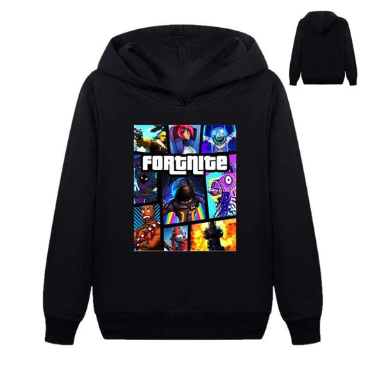 Fortnite Game Printed Children's Hoodies Cartoon Comfortable Suit Loose Long Sleeve Tops Autumn Winter Clothes