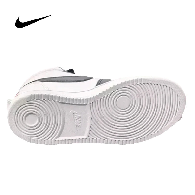 NIKE Zapatillas Court Borough Mid blancas unisex de caña alta para entrenamiento y uso casual otoño/invierno (844906-100)