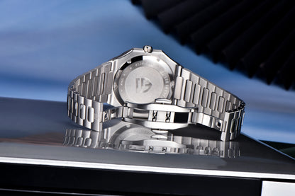 Reloj de lujo cuadrado de cuarzo PAGANI DESIGN 2026 para hombre, cristal de zafiro AR, movimiento japonés, luminoso, acero 316L completo