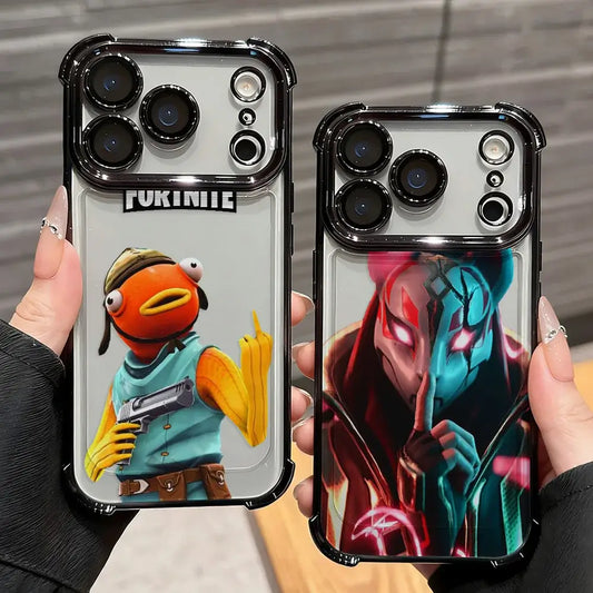 Anime Fortnites žaidimo dizaino telefono dėklas, skirtas Xiaomi Redmi A7 15 A3 15C 14C K50 A1 Note 15 14 13 12 12s Pro Plus 4G 5G, atsparus kritimams