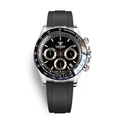 Orologio da uomo Luxury VK63 con movimento al quarzo, cronografo business 39mm in acciaio/oro rosa, datario e quadrante luminoso
