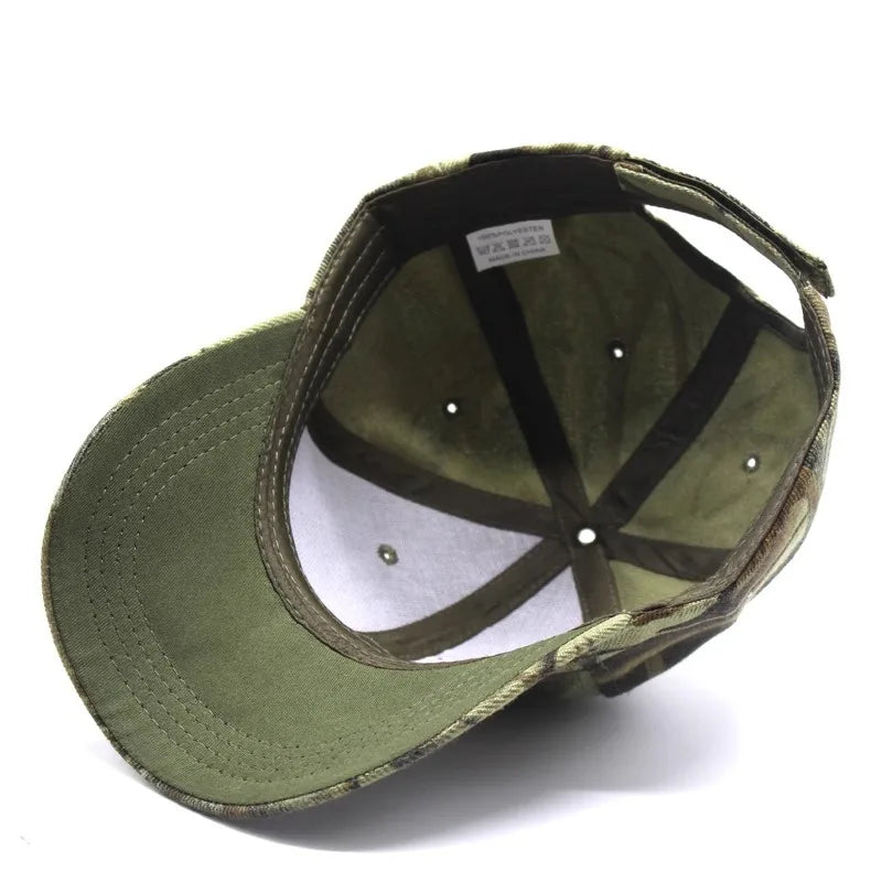 Czapka baseballowa w kamuflażu – damska, męska, czapka typu snapback w stylu hip-hopowym, czapki w kamuflażu do zajęć grupowych dla kobiet i mężczyzn, czapka wojskowa – damska, męska