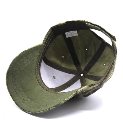 Czapka baseballowa w kamuflażu – damska, męska, czapka typu snapback w stylu hip-hopowym, czapki w kamuflażu do zajęć grupowych dla kobiet i mężczyzn, czapka wojskowa – damska, męska