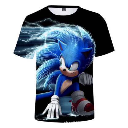 Boys Sonic T-Shirt Kids TShirts Baby Boys Casual Short Sleeves Print T-shirt For Boy Summer Children Tee Shirts Tops